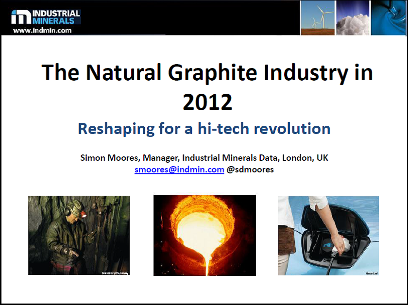 The Natural Graphite Industry in 2012 American Resources Policy